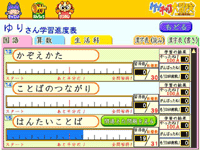 グラフによる学習進度表