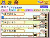 グラフによる学習進度表