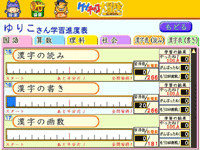 グラフによる学習進度表