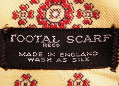 英国製シルクマフラー