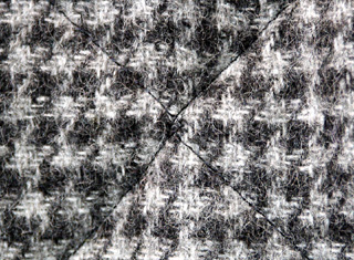 ハウンド・トゥースのキルティング・ジャケットの生地