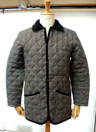 ハウンド・トゥースのキルティング・ジャケット