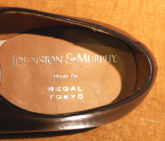 ジョンストン＆マーフィーとREGAL TOKYOのネーム