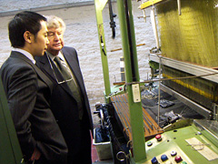 テーラー&ロッヂ社長ゴードン・ケイ氏とマルキシの岸秀明氏