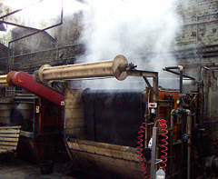 ホルム川の軟水を利用