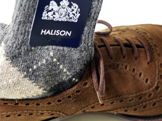 ラム インターシャ アーガイル 5ダイヤ