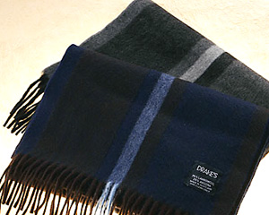 ストライプのマフラー