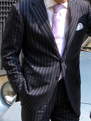 ストライプスーツの印象