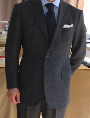 ストライプスーツの印象