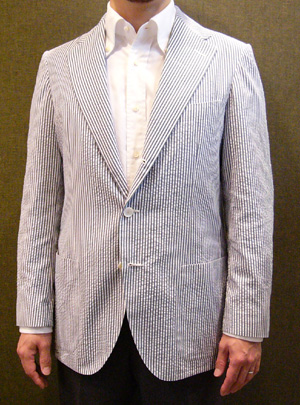 羊屋 シアサッカー“一枚仕立て”ジャケット