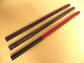 五十音　漆塗り鉛筆