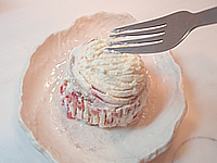 フォークで形を作る