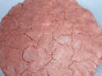 9・生地は180度で15分ほど焼きます。(竹くしを通して生地がつかず、表面が乾いていたらOKです。)