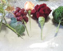 花材のワイヤー処理