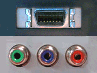 D端子とコンポーネント端子