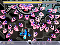 弾幕シューティングの図