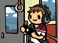 iPhoneでゲームの図