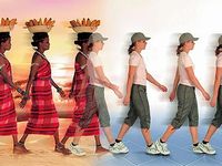 マサイ族の姿勢になれる