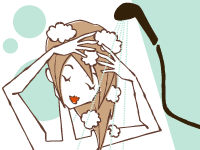 美髪の秘訣はていねいなシャンプー