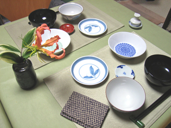 和食の基本のテーブルコーディネート